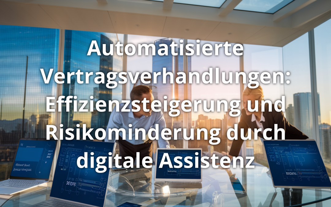 Automatisierte Vertragsverhandlungen: Effizienzsteigerung und Risikominderung durch digitale Assistenz