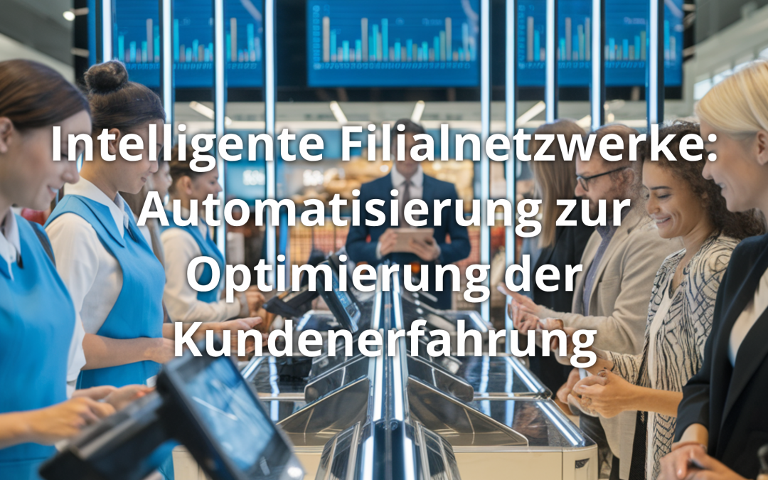 Menschen an digitalen Kassen in einem modernen Supermarkt
